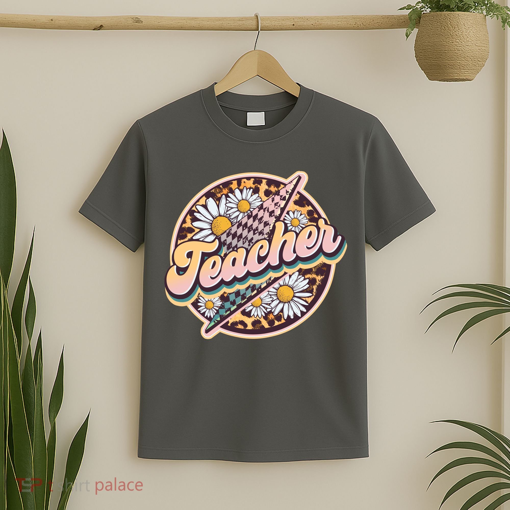 Retro Hippie Teacher T-Shirt