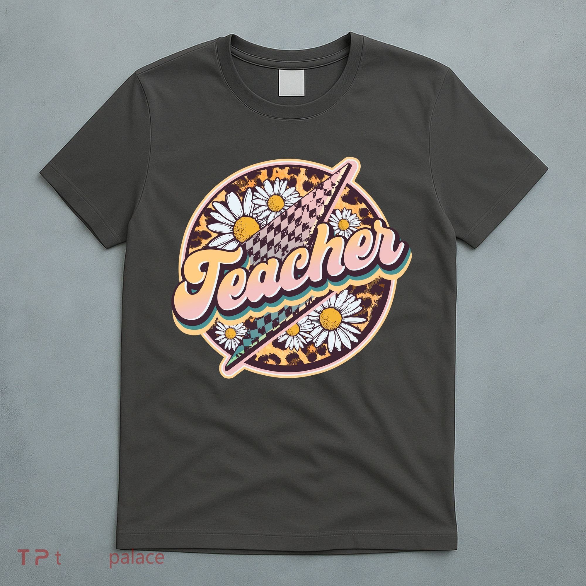 Retro Hippie Teacher T-Shirt