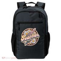 Retro Hippie Teacher Backpack thumb 0