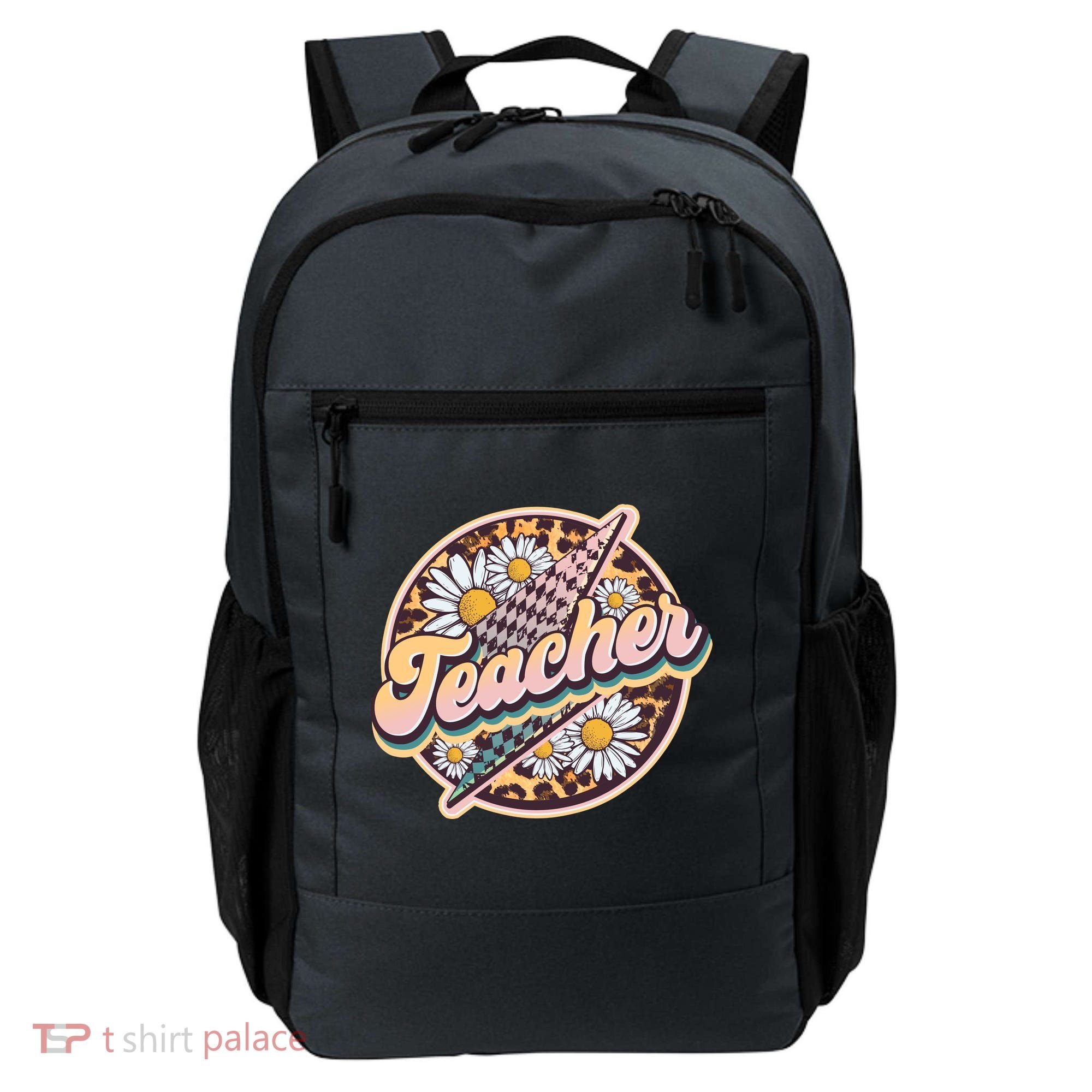 Retro Hippie Teacher Backpack