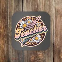 Retro Hippie Teacher Coaster thumb 0