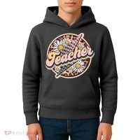 Retro Hippie Teacher Kids Hoodie thumb 4