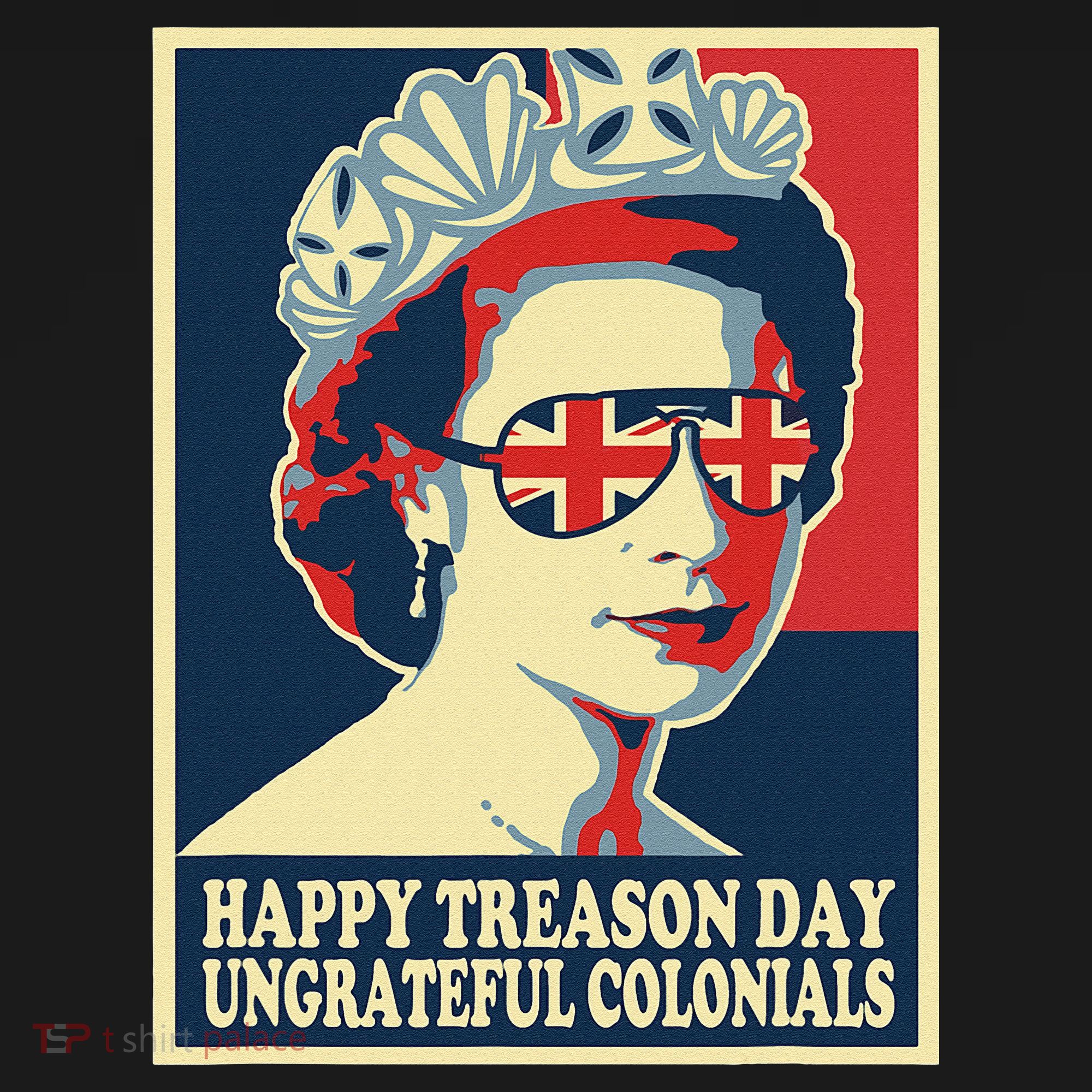 Retro Happy Treason Day 4th Of July British Colonials Flag Sweatshirt