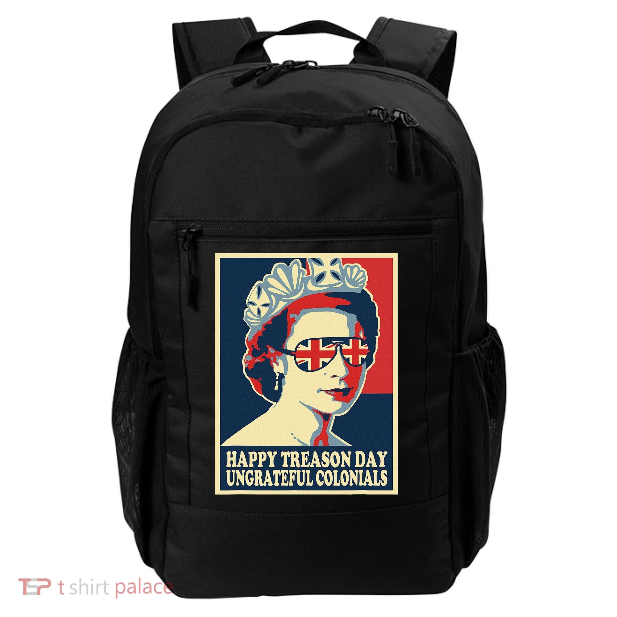 Retro Happy Treason Day 4th Of July British Colonials Flag Backpack