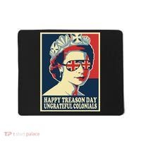 Retro Happy Treason Day 4th Of July British Colonials Flag Mousepad thumb 0