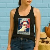 Retro Happy Treason Day 4th Of July British Colonials Flag Women's Tank Top thumb 2