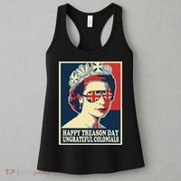 Retro Happy Treason Day 4th Of July British Colonials Flag Women's Tank Top thumb 3