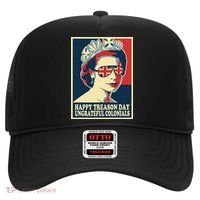 Retro Happy Treason Day 4th Of July British Colonials Flag Hat thumb 0