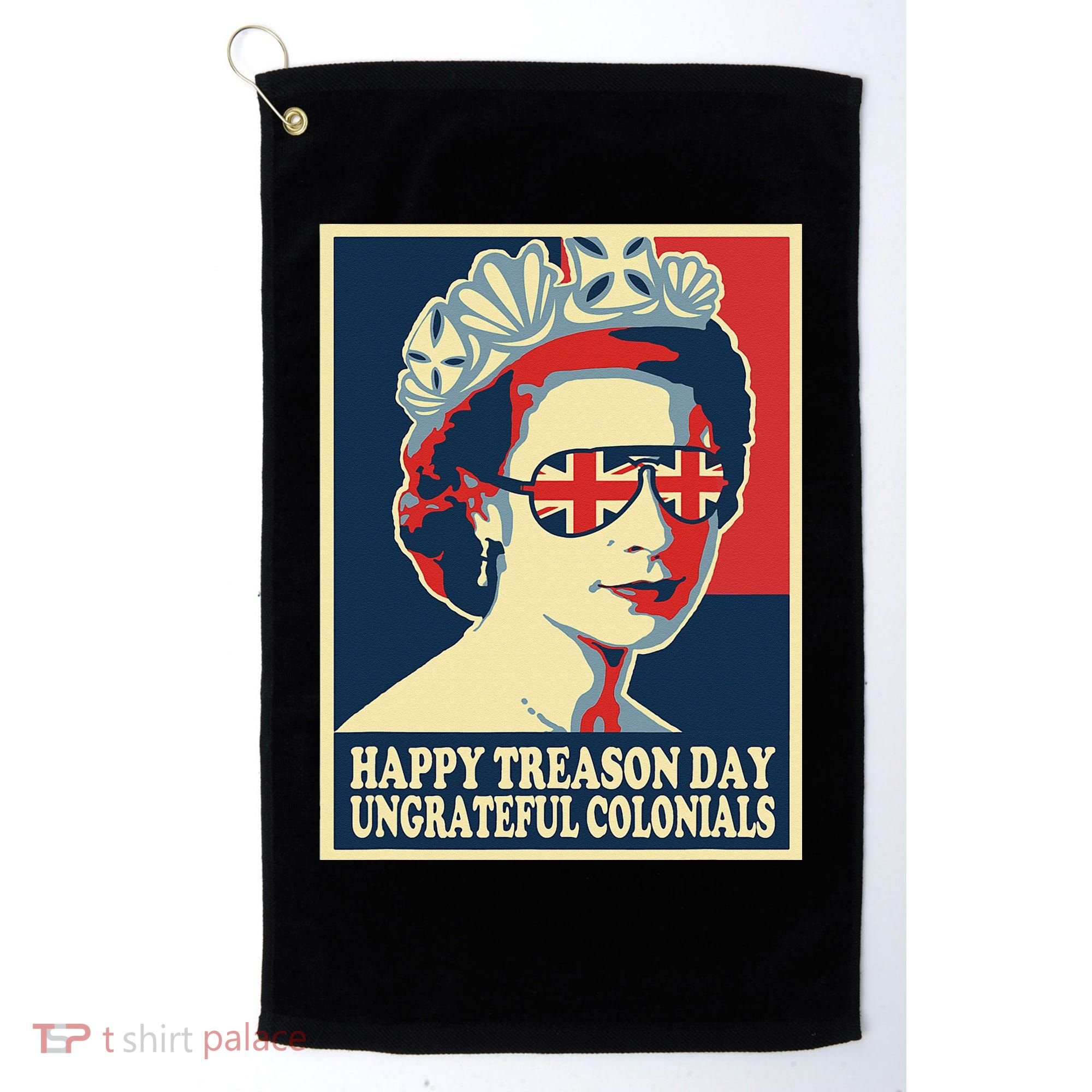 Retro Happy Treason Day 4th Of July British Colonials Flag Golf Towel