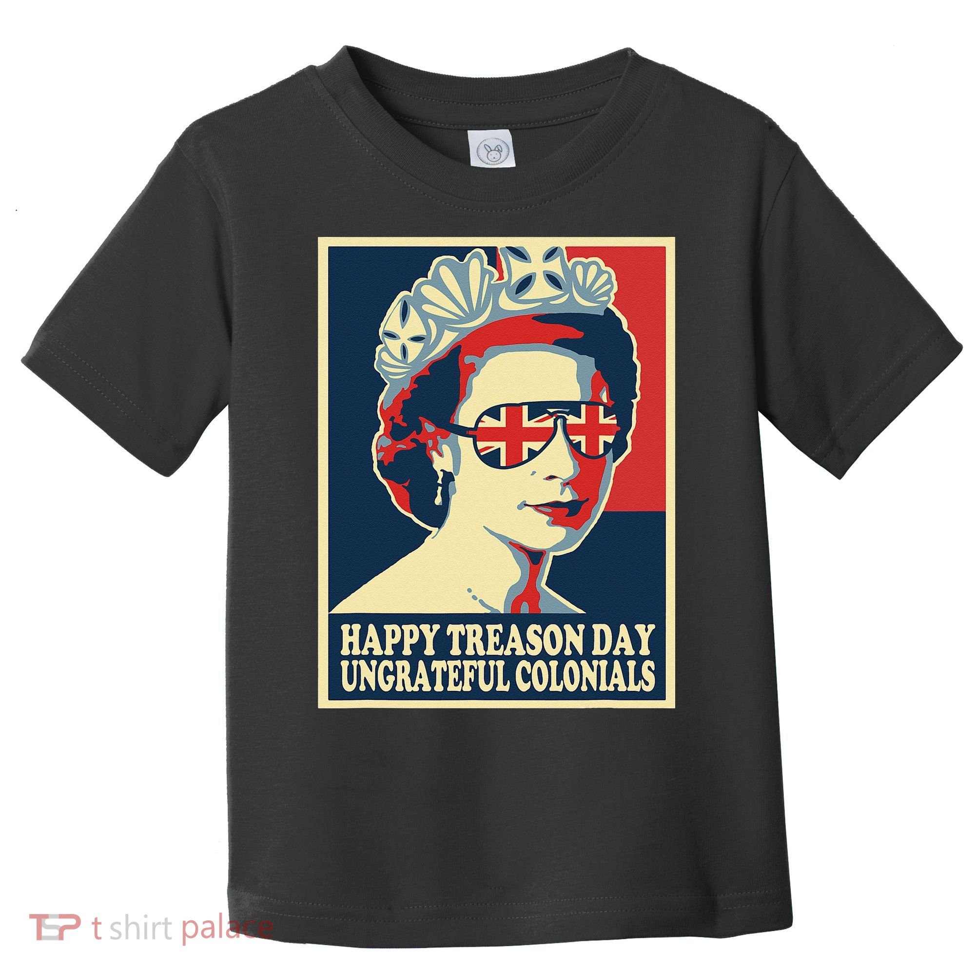 Retro Happy Treason Day 4th Of July British Colonials Flag Toddler T-Shirt