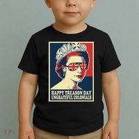 Retro Happy Treason Day 4th Of July British Colonials Flag Toddler T-Shirt thumb 2