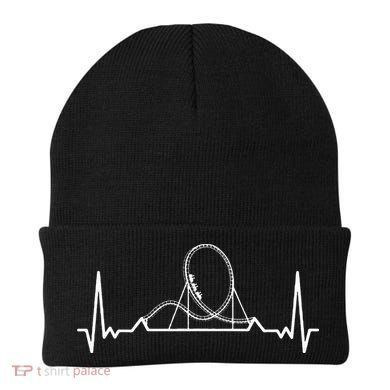 Rollercoaster Heartbeat Theme Park Lover Beanie