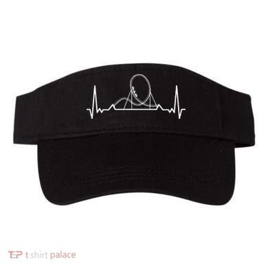 Rollercoaster Heartbeat Theme Park Lover Visor