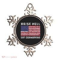 Raise Hell Usa Flag Eat Cornbread Redneck Country July 4 Ornament thumb 0