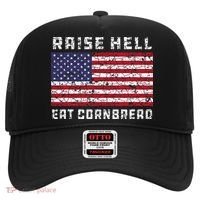 Raise Hell Usa Flag Eat Cornbread Redneck Country July 4 Hat thumb 0