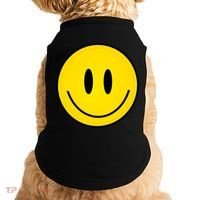 Retro Happy Vibe Smiley Face Happy Face Graphic Gift Doggie Tank thumb 0