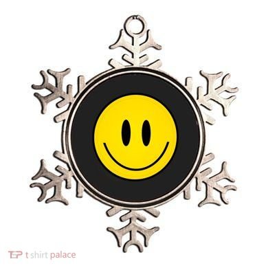 Retro Happy Vibe Smiley Face Happy Face Graphic Gift Ornament