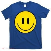 Retro Happy Vibe Smiley Face Happy Face Graphic Gift T-Shirt thumb 0