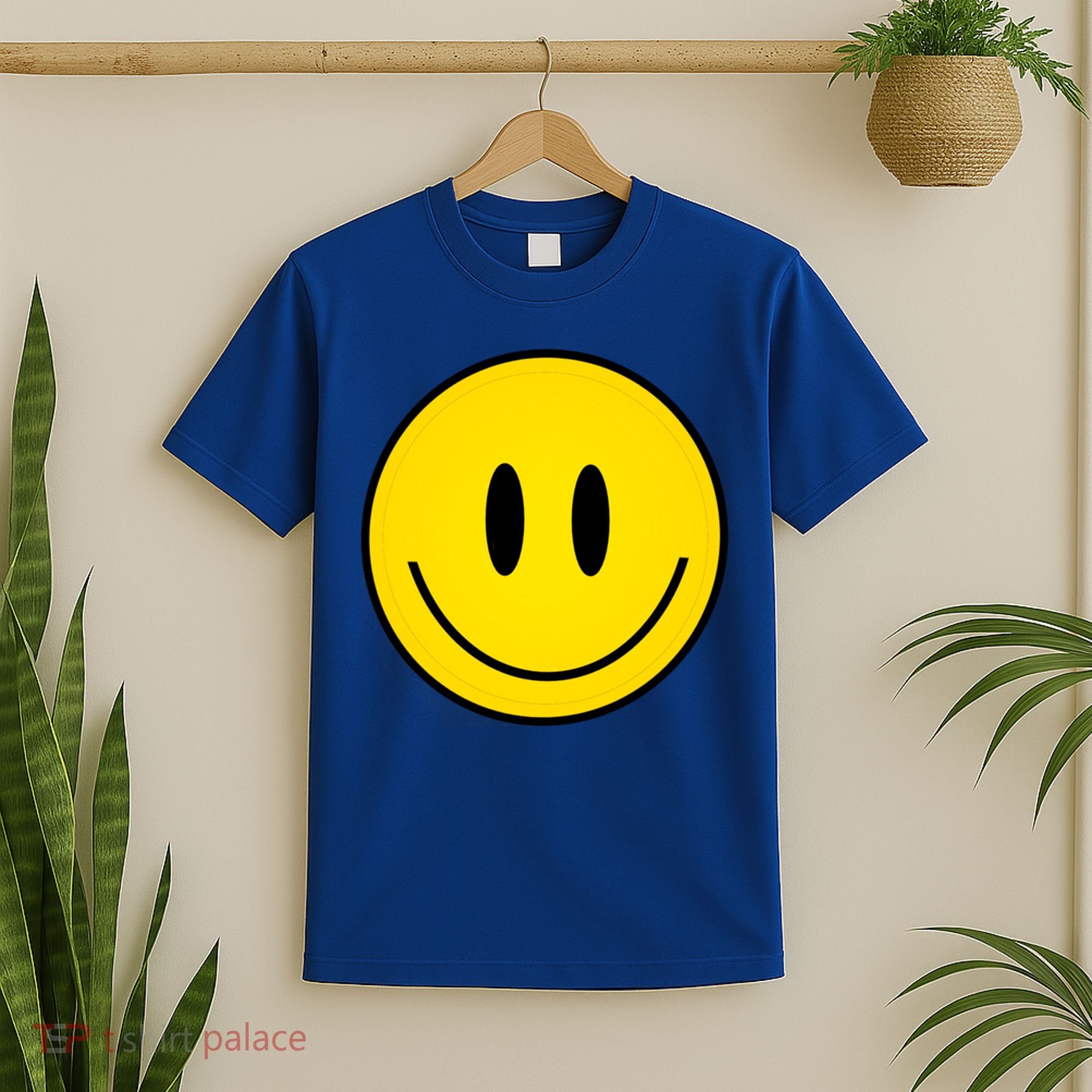 Retro Happy Vibe Smiley Face Happy Face Graphic Gift T-Shirt