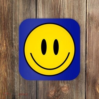Retro Happy Vibe Smiley Face Happy Face Graphic Gift Coaster