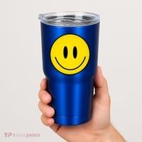 Retro Happy Vibe Smiley Face Happy Face Graphic Gift Tumbler thumb 2