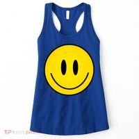 Retro Happy Vibe Smiley Face Happy Face Graphic Gift Women's Tank Top thumb 0