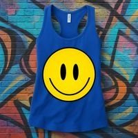 Retro Happy Vibe Smiley Face Happy Face Graphic Gift Women's Tank Top thumb 3