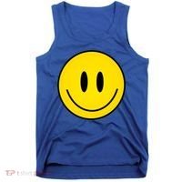Retro Happy Vibe Smiley Face Happy Face Graphic Gift Tank Top thumb 0