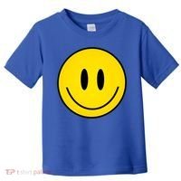 Retro Happy Vibe Smiley Face Happy Face Graphic Gift Toddler T-Shirt thumb 0