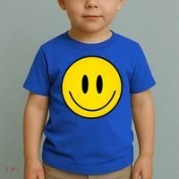 Retro Happy Vibe Smiley Face Happy Face Graphic Gift Toddler T-Shirt thumb 2