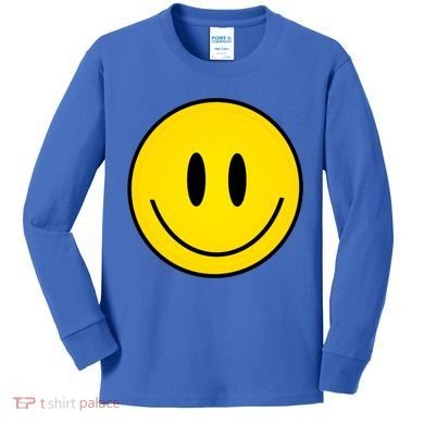 Retro Happy Vibe Smiley Face Happy Face Graphic Gift Kids Long Sleeve Shirt