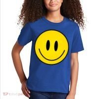 Retro Happy Vibe Smiley Face Happy Face Graphic Gift Kids T-Shirt thumb 2