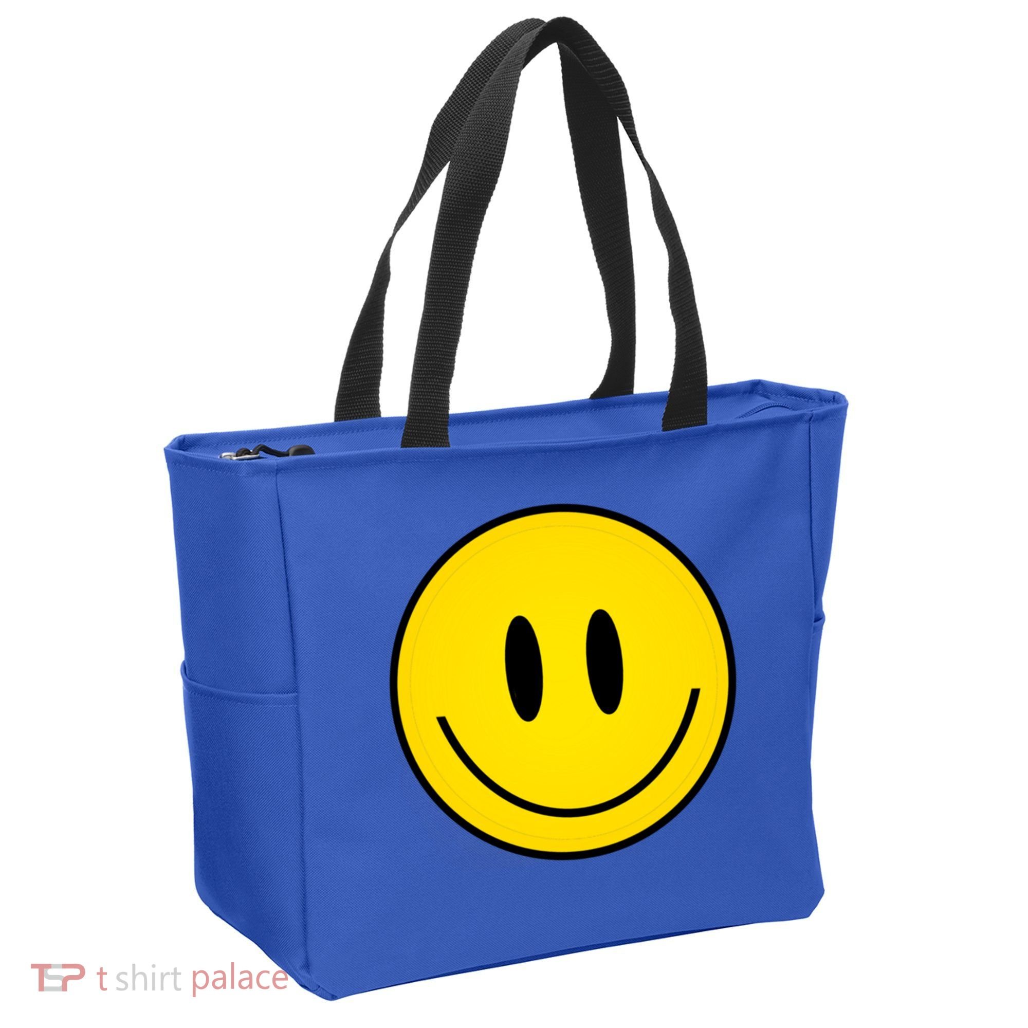 Retro Happy Vibe Smiley Face Happy Face Graphic Gift Tote Bag