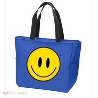 Retro Happy Vibe Smiley Face Happy Face Graphic Gift Tote Bag thumb 3