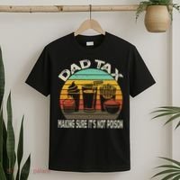 Retro Husband Vintage Fathers Day Joke For Funny Dad Tax T-Shirt thumb 2