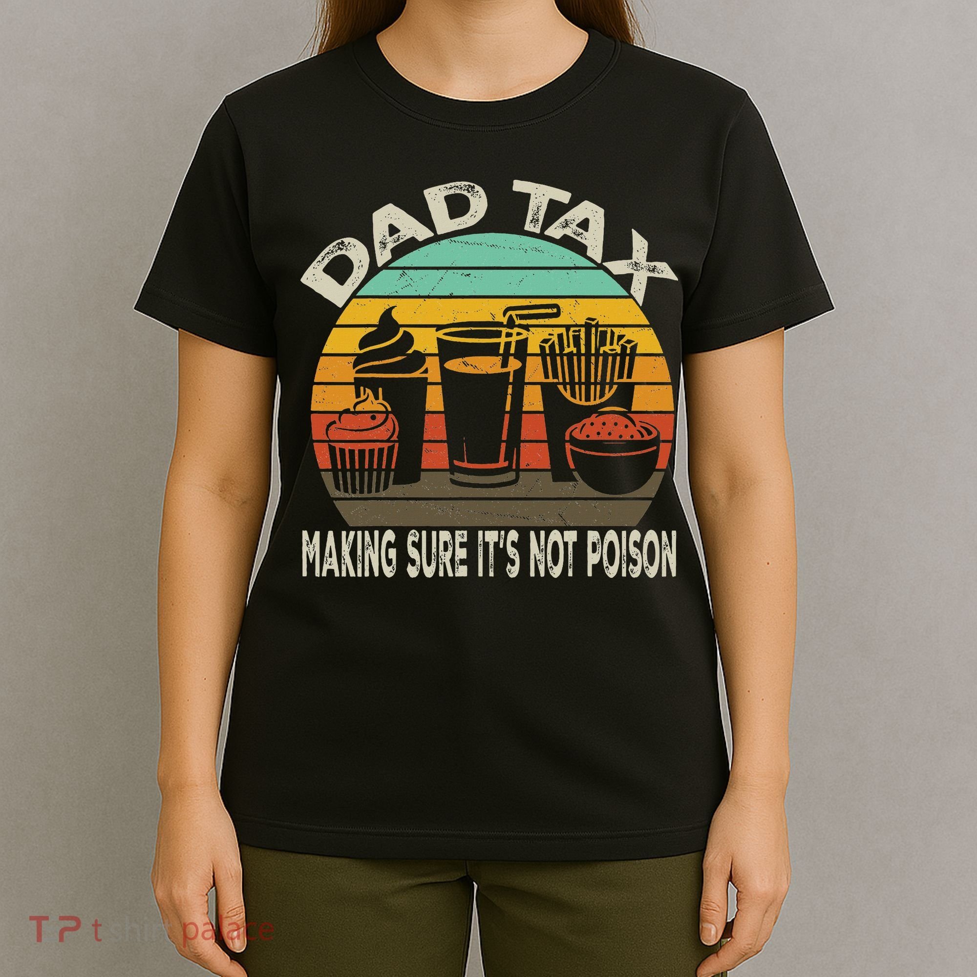 Retro Husband Vintage Fathers Day Joke For Funny Dad Tax T-Shirt