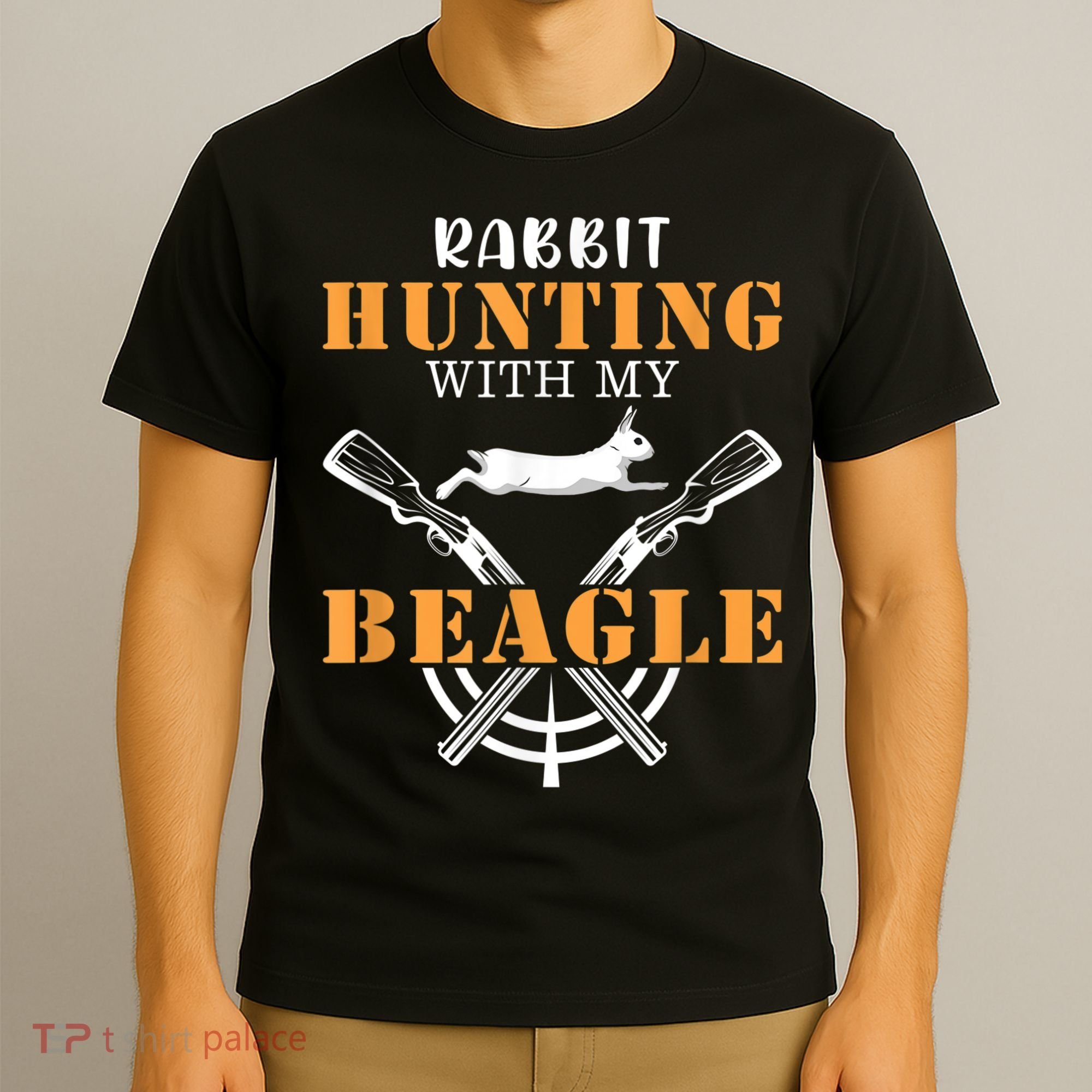 Rabbit Hunting With My Beagle Cute Proud Hunter Outfit T-Shirt