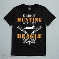Rabbit Hunting With My Beagle Cute Proud Hunter Outfit T-Shirt thumb 5