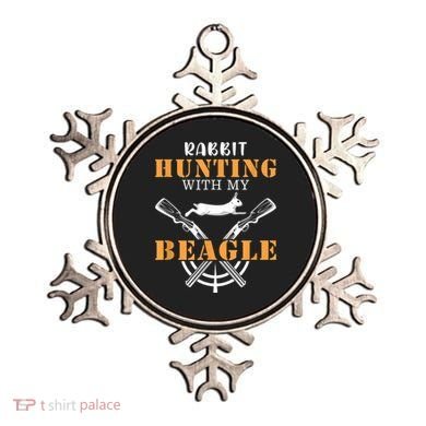 Rabbit Hunting With My Beagle Cute Proud Hunter Outfit Ornament