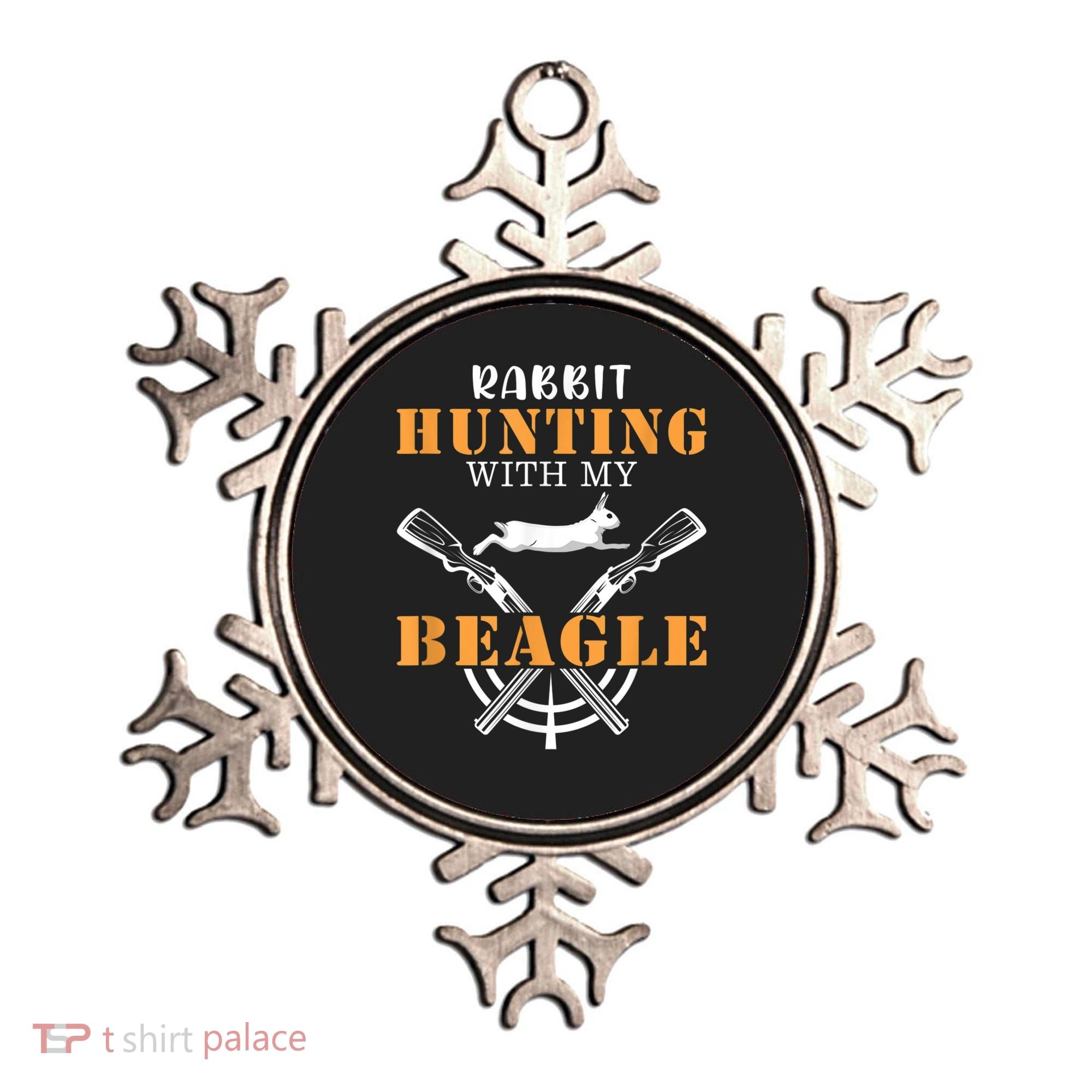 Rabbit Hunting With My Beagle Cute Proud Hunter Outfit Ornament