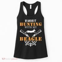 Rabbit Hunting With My Beagle Cute Proud Hunter Outfit Women's Tank Top thumb 0