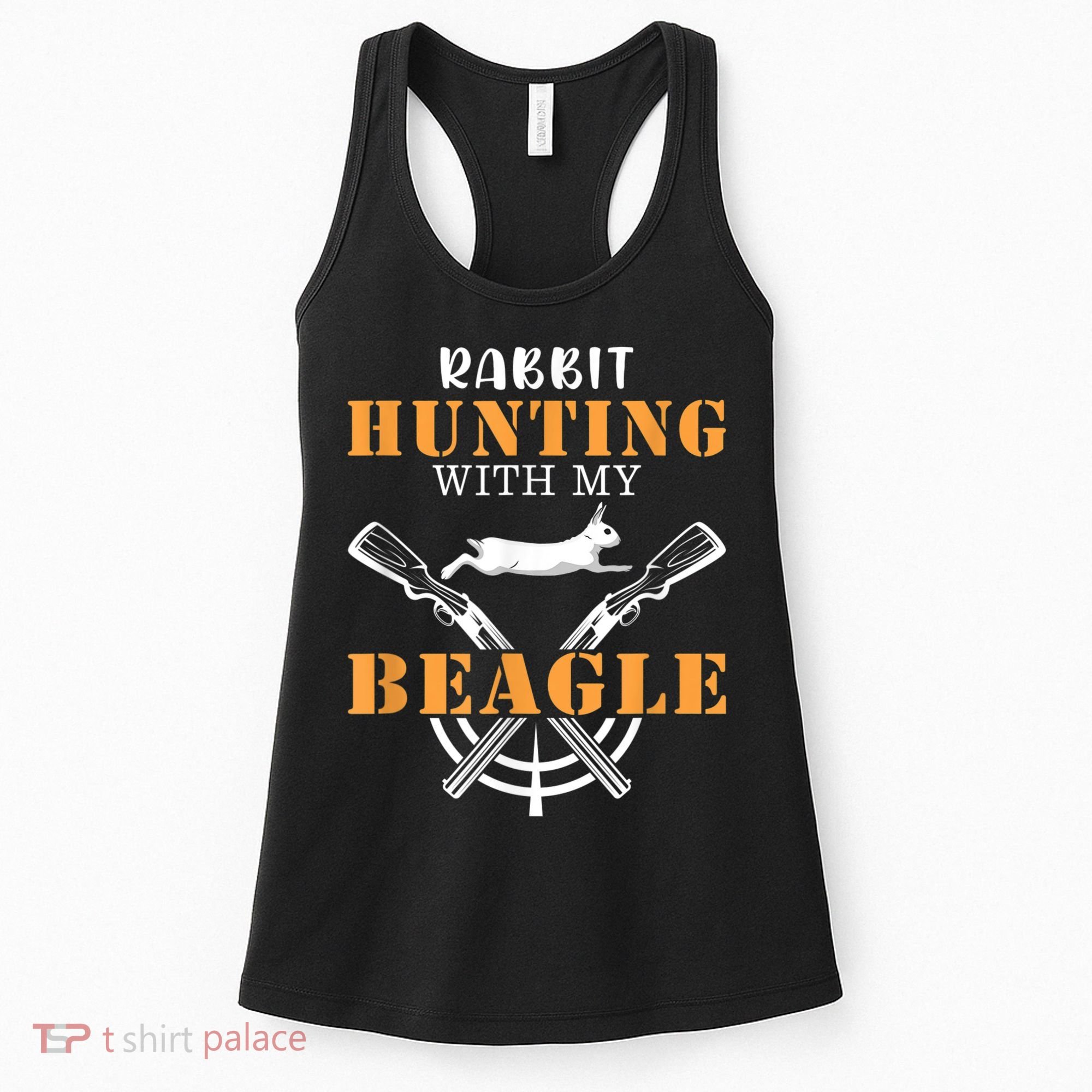 Rabbit Hunting With My Beagle Cute Proud Hunter Outfit Women's Tank Top