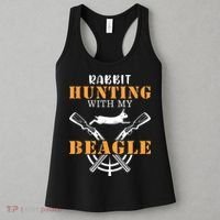 Rabbit Hunting With My Beagle Cute Proud Hunter Outfit Women's Tank Top thumb 3