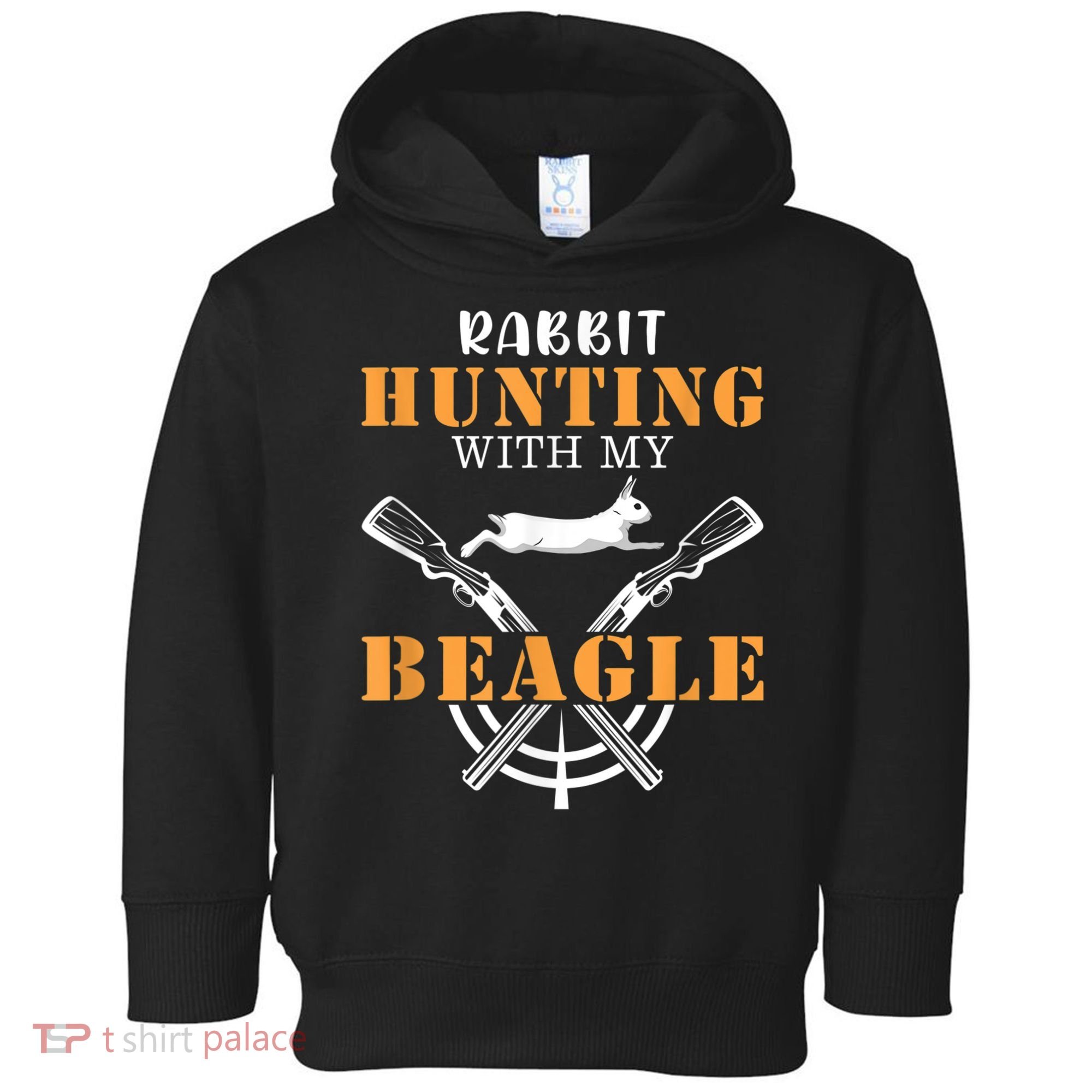 Rabbit Hunting With My Beagle Cute Proud Hunter Outfit Toddler Hoodie