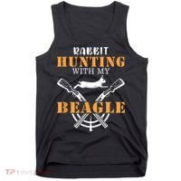 Rabbit Hunting With My Beagle Cute Proud Hunter Outfit Tank Top thumb 0