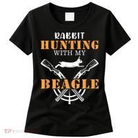 Rabbit Hunting With My Beagle Cute Proud Hunter Outfit Women's T-Shirt thumb 0