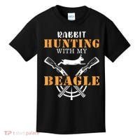 Rabbit Hunting With My Beagle Cute Proud Hunter Outfit Kids T-Shirt thumb 0
