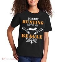 Rabbit Hunting With My Beagle Cute Proud Hunter Outfit Kids T-Shirt thumb 2