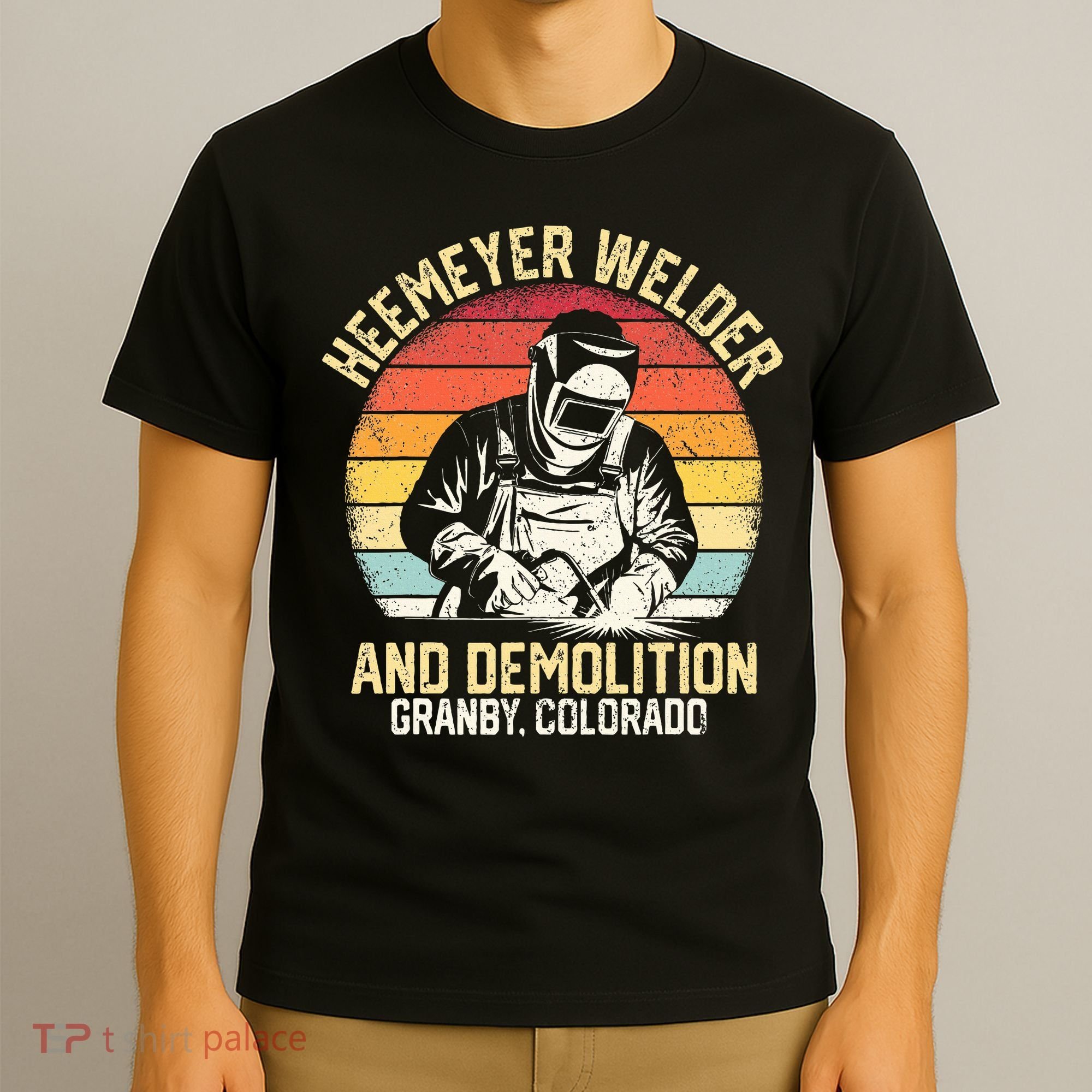 Retro Heemeyer Welding Demolition Grandby Colorado Welder T-Shirt