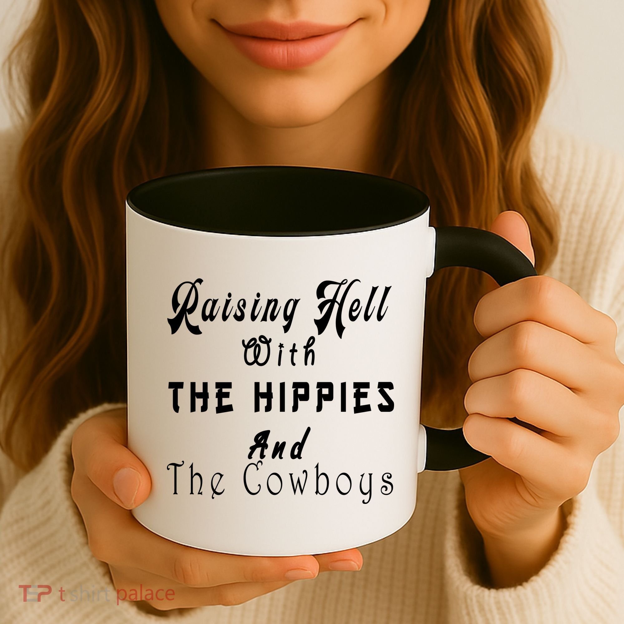 Raising Hell With The Hippies & The Cowboys Coffee Mug